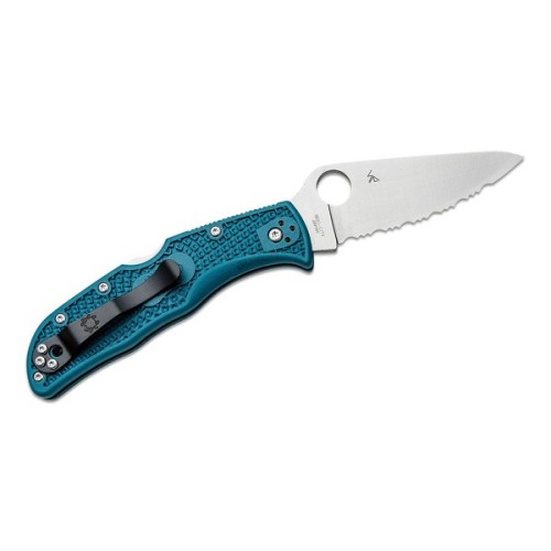 Ніж Spyderco Endela K390 Serrated Blue (C243FSK390)