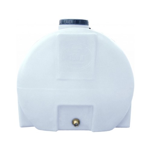 Ємність для води Пласт Бак горизонтальна харчова 150 л біла (2105)