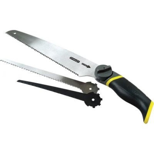 Ножівка Stanley універсальна, 3 змінні полотна, довжина 270 мм. (0-20-092)