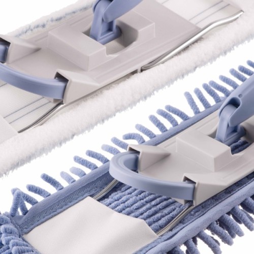 Швабра Ardesto Profe з 3-секційною ручкою 130 см та 2 змінними насадками 40 см Синя (ARHE1132SB)