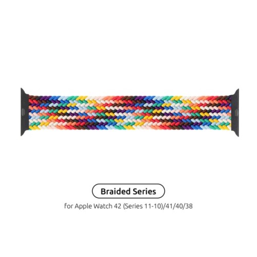 Ремінець до смарт-годинника Armorstandart Braided Solo Loop для Apple Watch 42 (Series 11-10)/41/40/38 Pride Edition Size 4 (132 mm) (ARM64934)