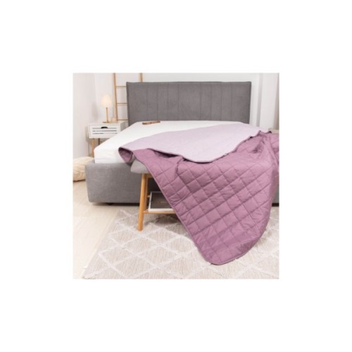 Покривало Viluta стьобане двустороннє Дует Пудрова троянда 210х240 (duet_pudtroyanda_210x240)