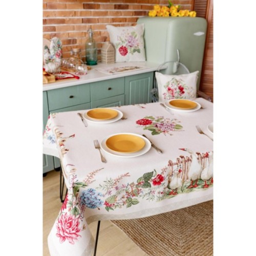 Скатертина Прованс гобеленова Гуси 135х350 см (034127)