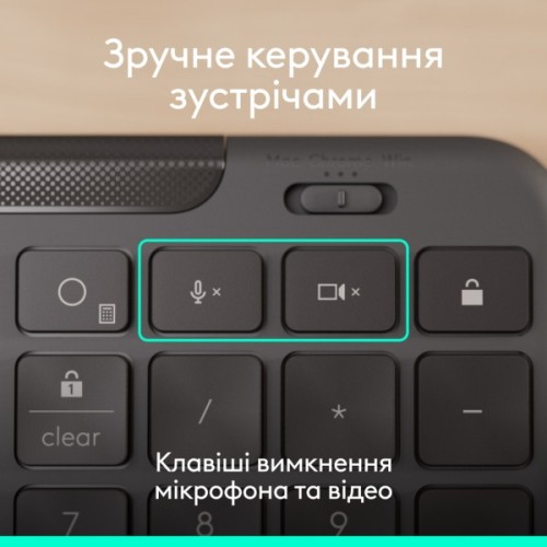 Клавіатура Logitech Signature Slim K620 for Business USB-C UA Graphite (920-013333)