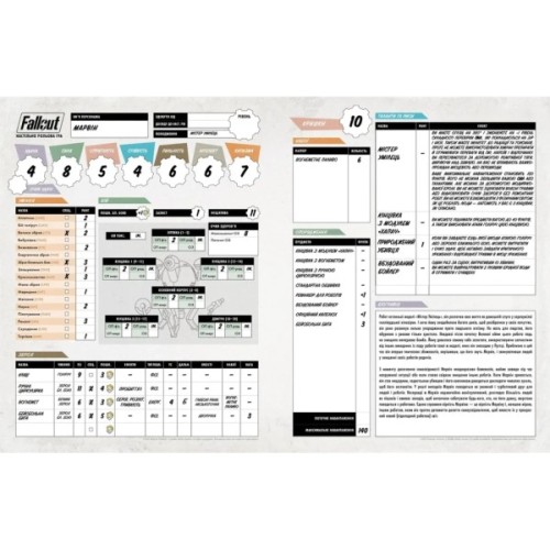 Настільна гра Geekach Games Fallout. Рольова гра - Стартовий набір (укр.) (GKRP0028)