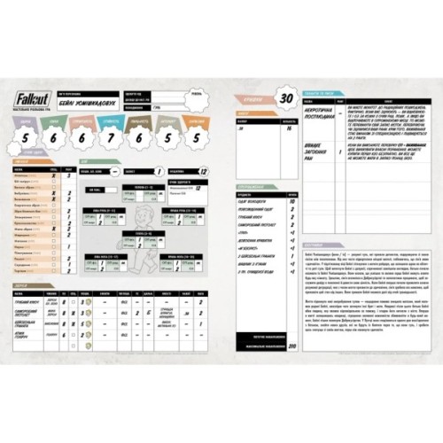Настільна гра Geekach Games Fallout. Рольова гра - Стартовий набір (укр.) (GKRP0028)