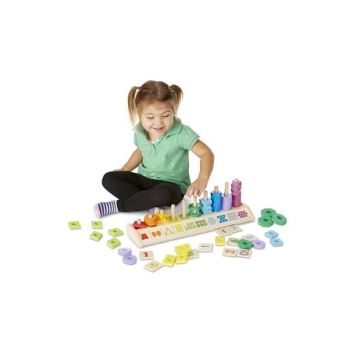 Розвиваюча іграшка Melissa&Doug Дерев'яний сортувальник Колір, форма, рахунок (MD19275)