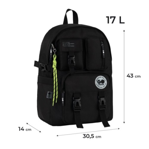 Рюкзак шкільний GoPack Education Teens 2500L чорний (GO26-2500L-3)