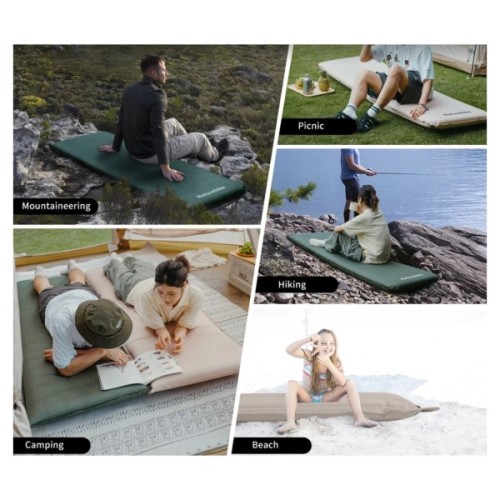 Матрац надувний Naturehike CNK2450WS020, 200х63х10 см, темно-зелений (6927595712740)