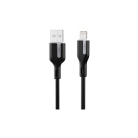 Дата кабель USB 2.0 AM to Lightning 1.0m 2.4A black Choetech (XAL-0003-BK-V2)
