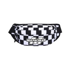 Сумка-бананка Optima чорно-біла (KB-20324-E-black)
