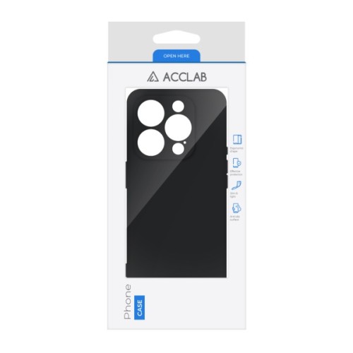Чохол до мобільного телефона ACCLAB SoftShell Apple iPhone 16 Pro Black (1283126611568)