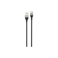 Дата кабель USB 2.0 AM to USB-C 1.0m 2.4A double-sided NB188 gray XO (6920680879700)