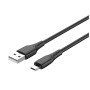 Дата кабель USB 2.0 AM to Micro 5P 1.0m 3A textured PVC black ColorWay (CW-CBUM094-BK)