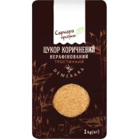Цукор Саркара продукт коричневий нерафінований тростинний 1 кг (пакет) (60001)