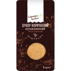Цукор Саркара продукт коричневий нерафінований тростинний 1 кг (пакет) (60001)
