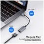 Перехідник USB-C to HDMI F USB 3.0 4K60Hz dark gray Dynamode (DM-AD-USB-C-HDMI)