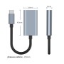 Перехідник USB-C to HDMI F USB 3.0 4K60Hz dark gray Dynamode (DM-AD-USB-C-HDMI)