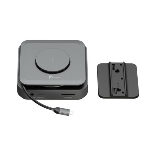 Порт-реплікатор J5create Dock-Station USB-C 10-in-1 (HDMI/PD/USB-A/USB-C/LAN) (JCD3199-N)