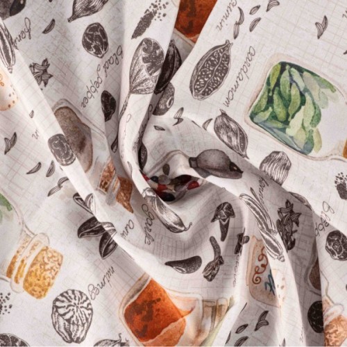 Скатертина Ardesto Spice 90% поліестер, 10% бавовна 120х140 см (ART07SP)