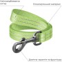 Повідець для собак WAUDOG Re-cotton світловідбивний M Ш 20 мм Д 300 см салатовий (03105)