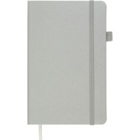 Книга записна Buromax Etalon 125x195 мм 96 листів без лінівки обкладинка зі штучної шкіри Срібна (BM.291060-24)