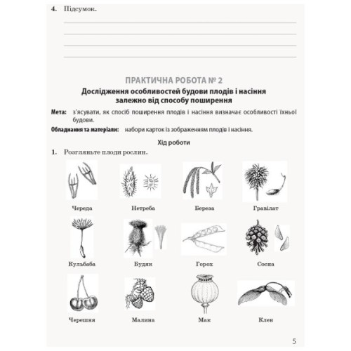 Робочий зошит Біологія і екологія. Профільний рівень. 11 клас. Для практичних робіт - К.М. Задорожний Ранок (9786170957023)