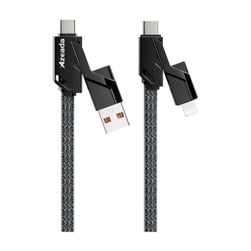 Дата кабель USB-C to USB-C + Lightning + USB-A 1.5m Black Proda (PD-B96th-BK)
