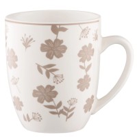 Чашка Ardesto Ravenna, 360мл, порцеляна, біло-бежевий (AR1336R)