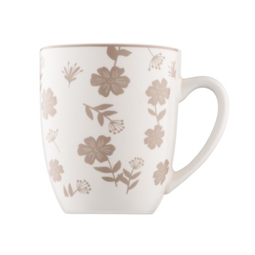 Чашка Ardesto Ravenna, 360мл, порцеляна, біло-бежевий (AR1336R)