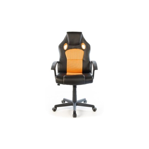 Офісне крісло Аклас Анхель PL TILT чорно-помаранчевий (20994)