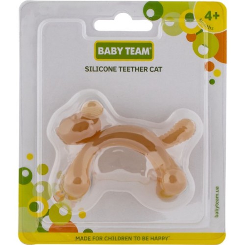 Прорізувач Baby Team Силіконовий Котик (4824428040266)