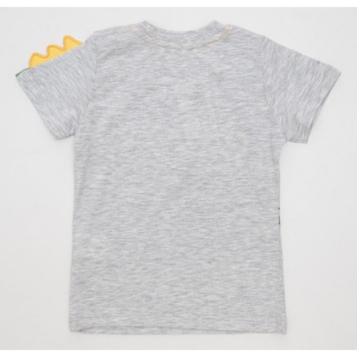 Футболка дитяча Breeze з динозавром (13491-110B-gray)