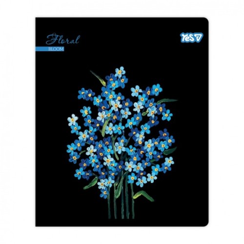 Зошит Yes Floral bloom А5 24 аркушів клітинка (768592)