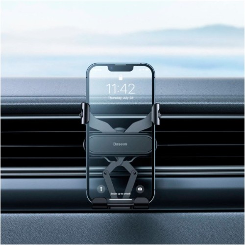 Універсальний автотримач Baseus Stable Gravitational Car Mount Lite (Air Outlet Version) (SUWX010001)
