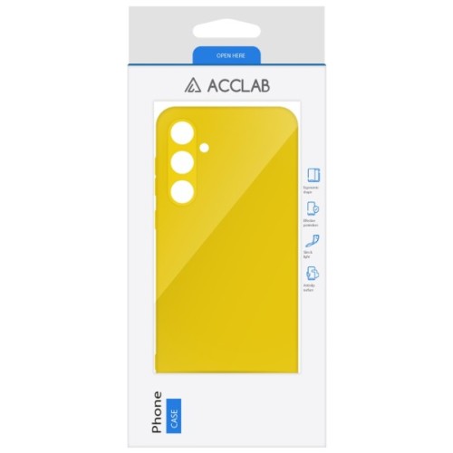 Чохол до мобільного телефона ACCLAB Silicone Case Samsung Galaxy A35 Yellow (1283126601903)