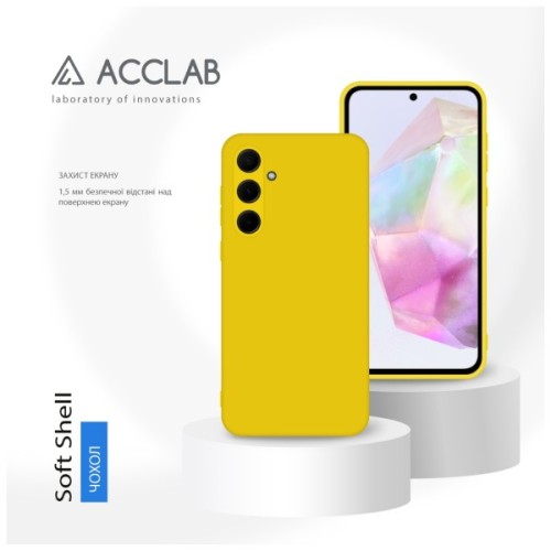 Чохол до мобільного телефона ACCLAB Silicone Case Samsung Galaxy A35 Yellow (1283126601903)