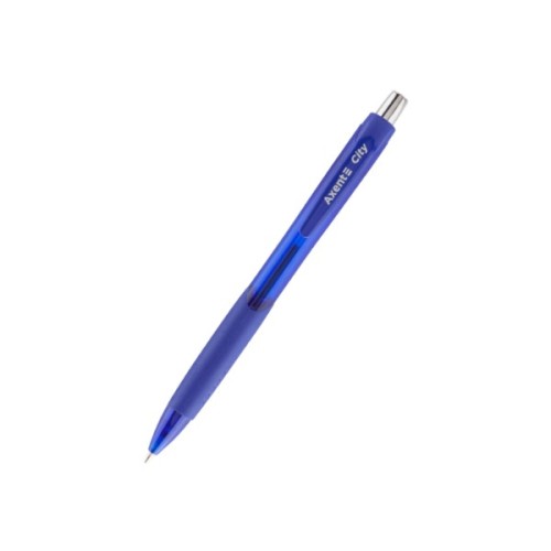 Ручка кулькова Axent City автоматична Синя 0.5 мм (AB1082-02-A)
