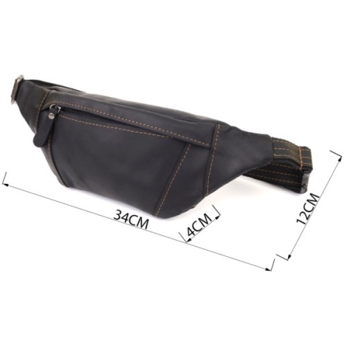 Сумка Shvigel З натуральної шкіри Чорна (23120)