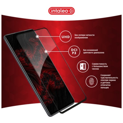 Скло захисне Intaleo Full Glue Xiaomi Mi 11T Pro Black (1283126518775)