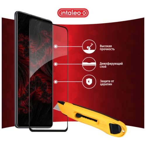 Скло захисне Intaleo Full Glue Xiaomi Mi 11T Pro Black (1283126518775)