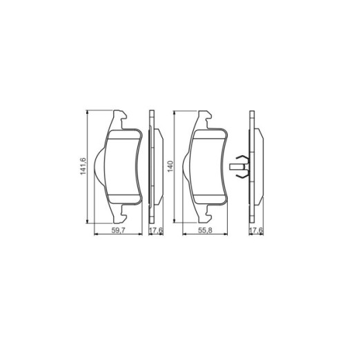 Гальмівні колодки Bosch 0 986 424 665