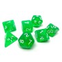 Набір кубиків для настільних ігор Games 7 Days Transparent 7 Dice Set - Green (g7dtran05)