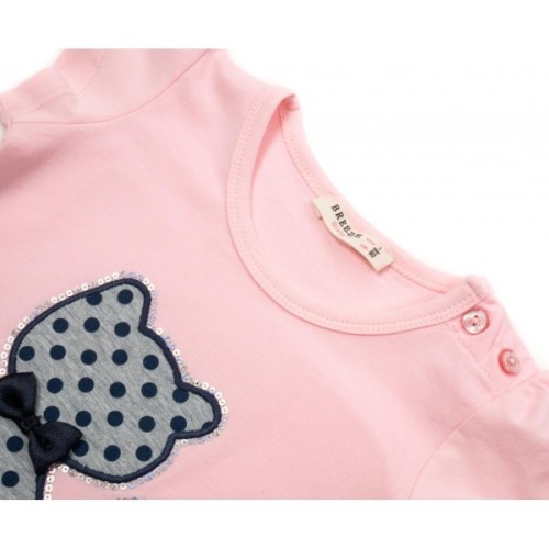 Футболка дитяча Breeze з котиком і капрі (13390-86G-pink)