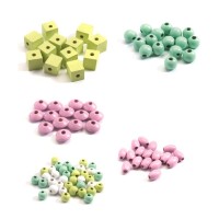 Набір для творчості Djeco з дерев'яними бусинами Квіти (DJ09808)