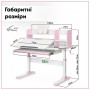 Парта з кріслом ErgoKids TH-330 W/PN + Y-208 KP