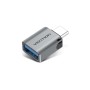 Перехідник OTG USB 3.0 AF to USB-C gray Vention (CDQH0)