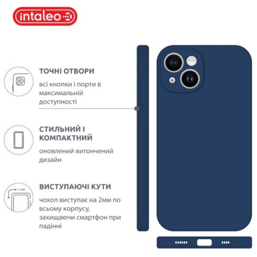 Чохол до мобільного телефона Intaleo SoftShell Apple iPhone 14 Plus Blue (1283126557712)