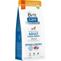 Сухий корм для собак Brit Care Dog Hypoallergenic Adult Large Breed з ягням 12+2 кг (8595602567317)