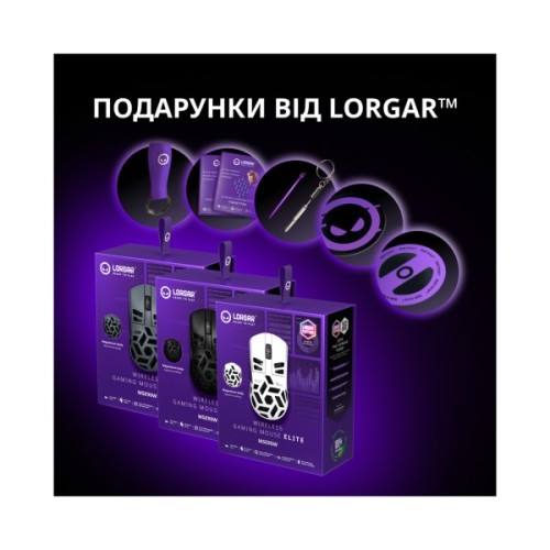 Мишка Lorgar Elite MSE90W Wireless/Bluetooth Black (LRG-MSE90W-BK)